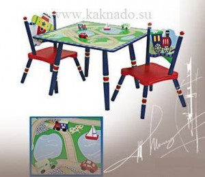 детские стол и стульчик для мальчика