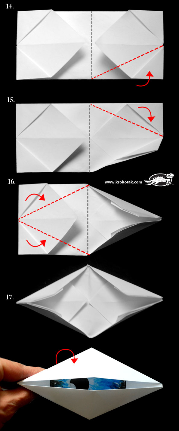 интересные поделки с ребенком, совместный досуг с ребенком, мигающий глаз циклопа в технике оригами