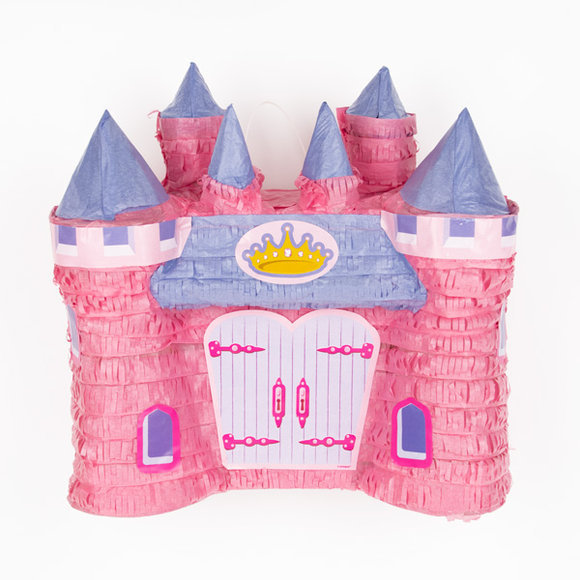1 pink castle pinata